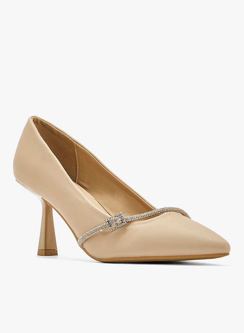 ELLA Diamante Heeled Pump