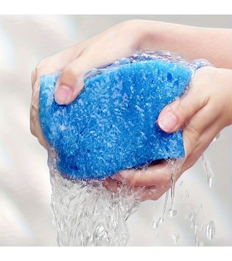 Premium Fiber Car Wash Sponge Brown 8.27x4.33x3.15 Inch Auto Maintenance - Image 3