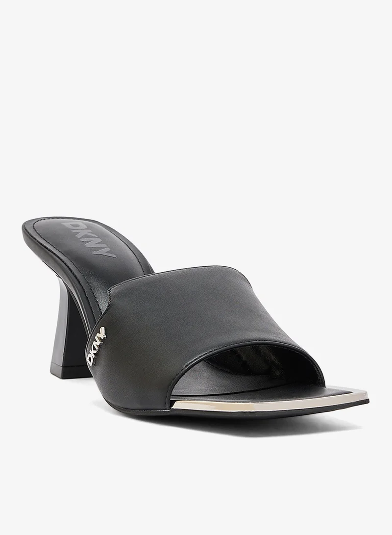د ك ن ي Kailyn Logo PVC Heeled Sandals