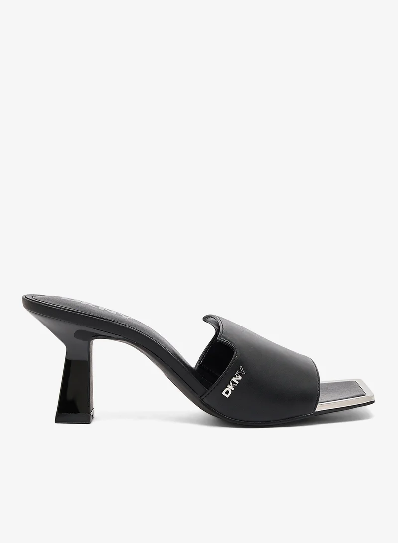 د ك ن ي Kailyn Logo PVC Heeled Sandals
