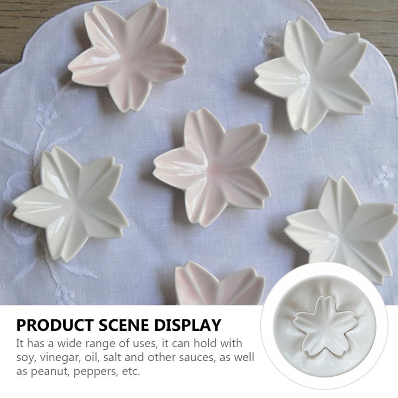 White Ceramic Chopstick Rest Set Japanese Style Dish Saucer Tableware - Image 5