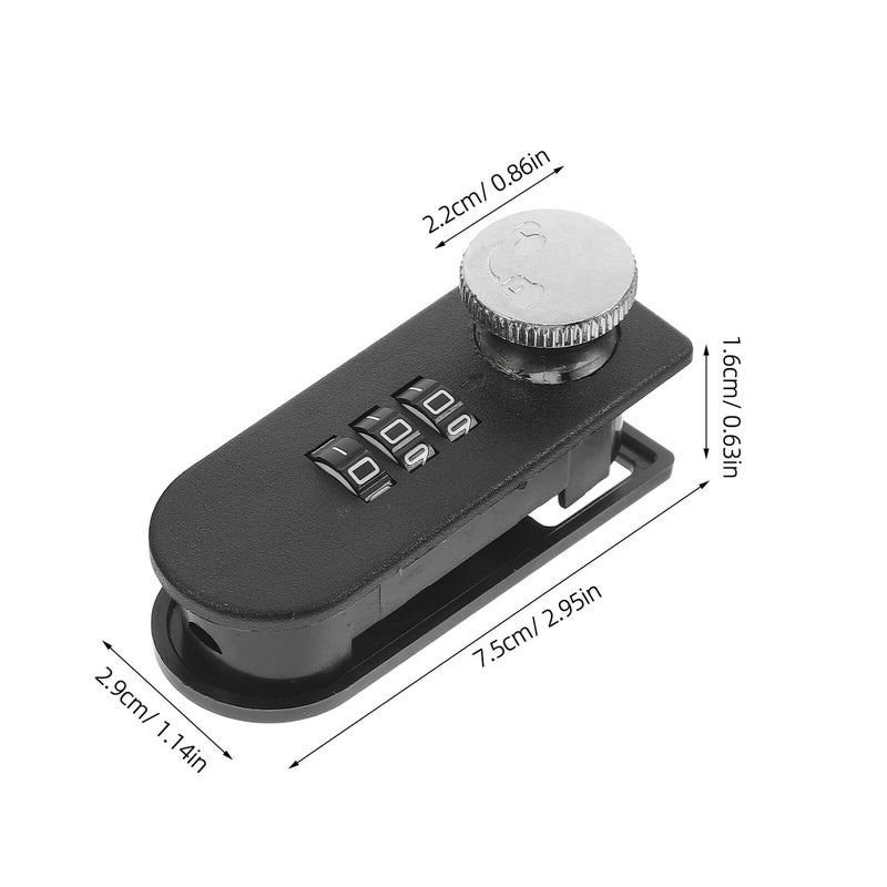 00 Word Smart Lock 2 Pack Triple Security Keyless Drawer Cabinet Lock - Image 3