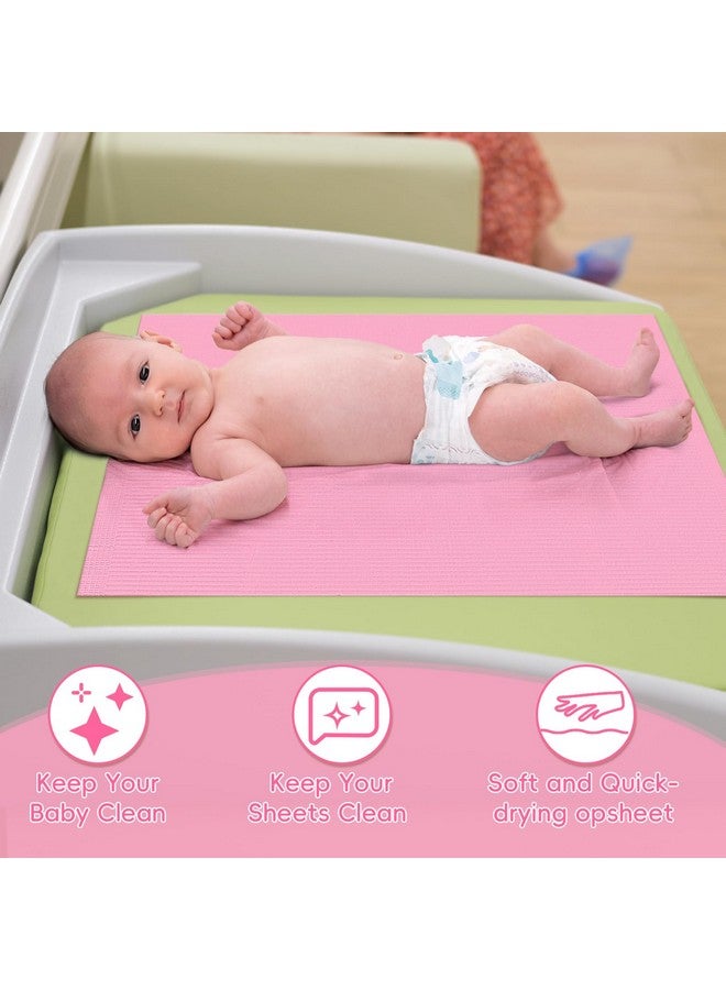 Vercraft 500 Pcs 18'' x 13'' Disposable Changing Pad Liners with Baby Diaper Caddy Bag 2 Ply Disposable Leak Proof Paper Liners for Surface Protection Disposable Diaper Pads for Baby Changing Station - Image 4