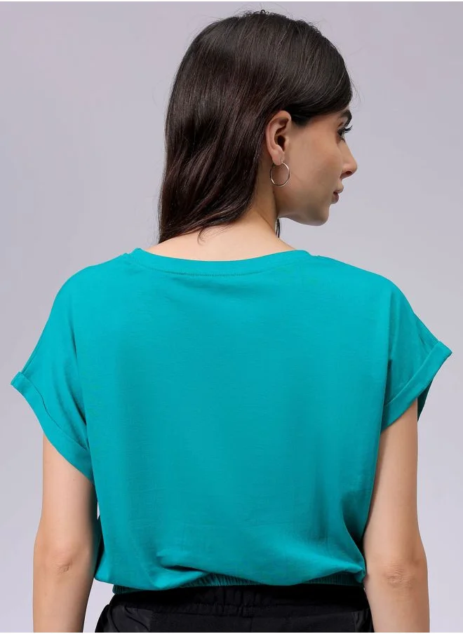 Freehand Women Regular Fit Casual Solid Crop Top