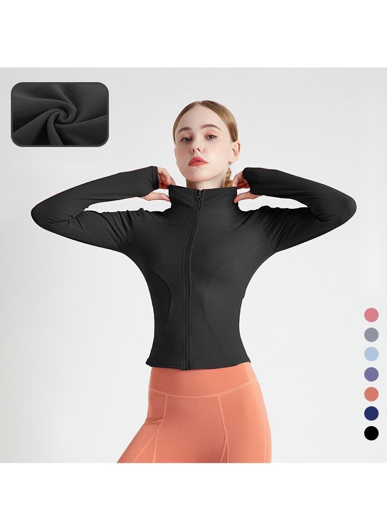 Generic Women's Quick-Drying Jacket, Standing Collar Slimming Top, Exercise, Gym, Sports, Outdoor.  - Image 1