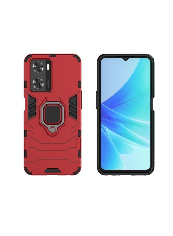 For OPPO A57 4G/OnePlus NORD N20 SE Case Cover Protector Back Accessories Hybrid Heavy Duty Protection Shockproof with Defender Automobile Magnetic Holder Kickstand Armor Back Cover - Image 3