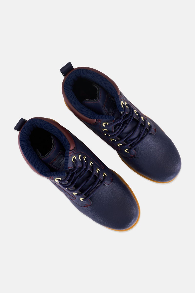 FILA Men Edge Water Lace Up Outdoor Ankle Boots, Navy  - Image 2