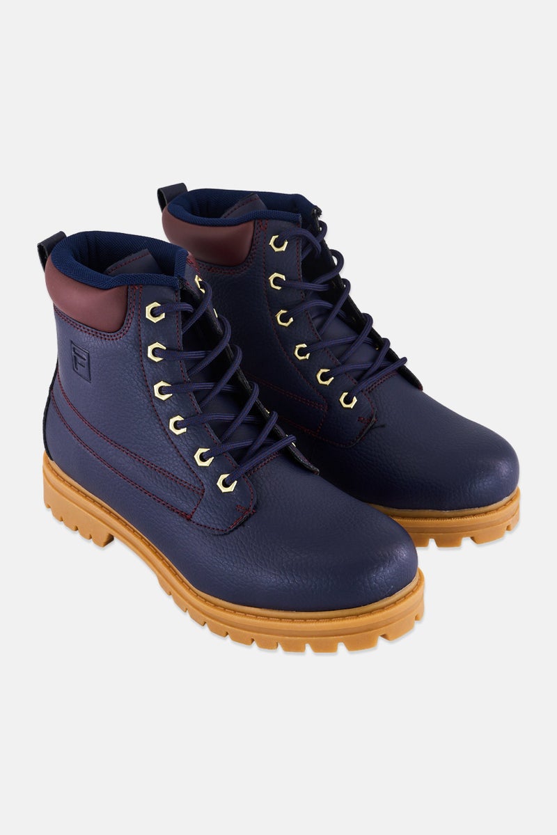 FILA Men Edge Water Lace Up Outdoor Ankle Boots, Navy  - Image 1