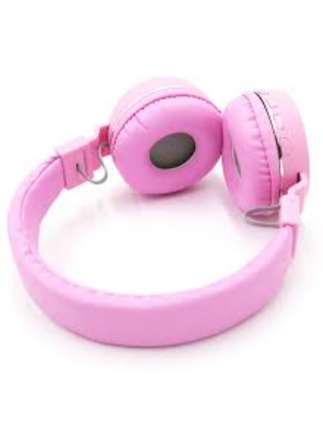 باربي سماعة اطفال؛لاسلكية  باربي 【سماعة اطفال 】بتصميم كرتوني لطيف【سماعات اطفال بلوتوث】 للبنات؛ سماعة بلوتوث وردي مريحة وخفيفة مع دعم MP3 وFM - Image 3