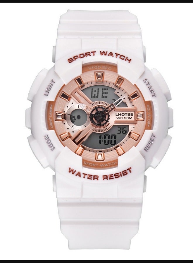 Double Movement Men's Watch White
