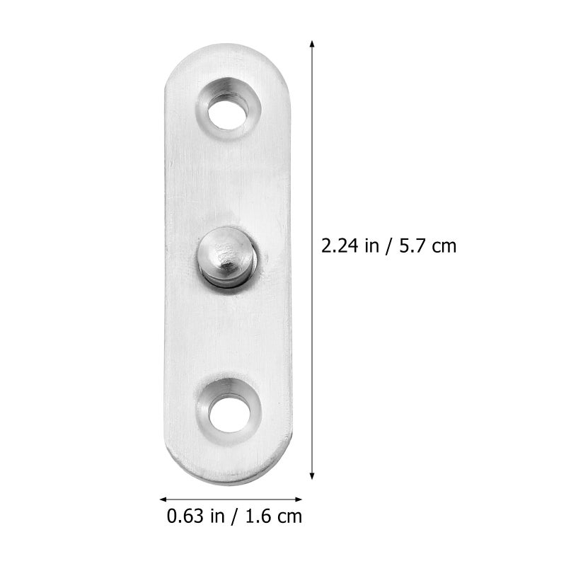 6Pcs Stainless Steel Hidden Pivot Hinges Adjustable For Door Window Cabinet - Image 3