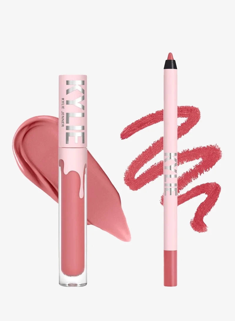 كايلي كوزماتيكس مجموعة مت للشفاه ( قطعتين) -302- سنو وي بي بوسي كي