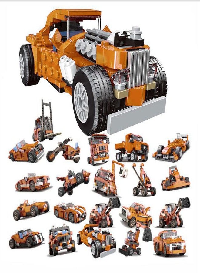 ICW Kids 23 in 1 Architect DIY Red Car Building Bricks Blocks Toys 278 pc (31010 (20 in 1)) - Image 1