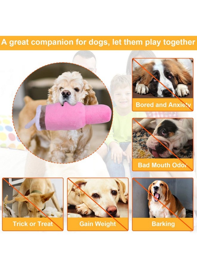 Mity Rain Funny Tumbler With Handle Cup Dog Toys,Squeaky Dog Toys Interactive Fluff And Tuff Dog Toys For Small Dogs/Large Dogs/Medium Size Dog (1 Pink) - Image 4
