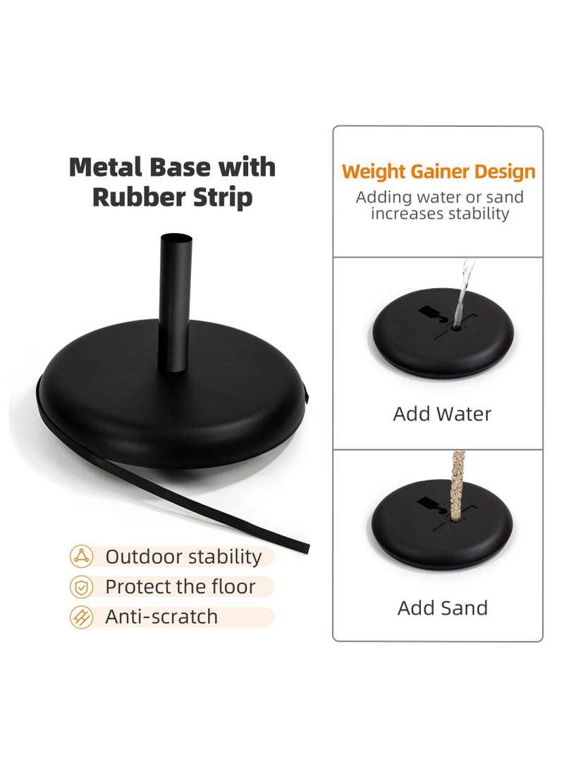 Excefore - A3 Sign Stand Adjustable Poster Stand Aluminum Snap Frame Menu Stand Replaceable Advertising Rack Floor Display Stands with Safety Corner and Stable Round Base (Black, A3) - Image 1