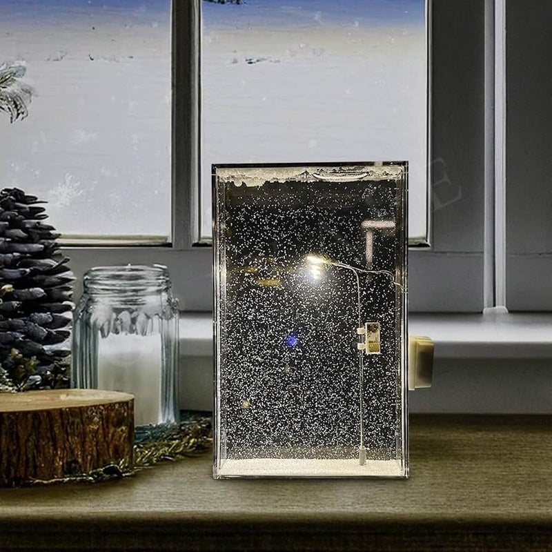 Desidiya DIY Snowfall Lamp with Street Light Snow lamp– Handmade Snow Scenery Night Light for Christmas Decor, Birthday Gifts, and Family Fun - Image 2