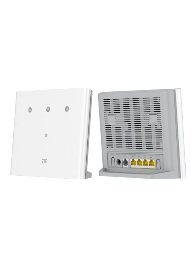 زد تي اي راوتر MF296R CPE باتصال LTE وبتقنية Cat 6 لون أبيض - Image 1