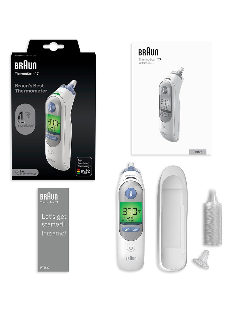 BRAUN Thermoscan 7 With Age Precision Multi Functional Ear Thermometer- Irt6520 - Image 2