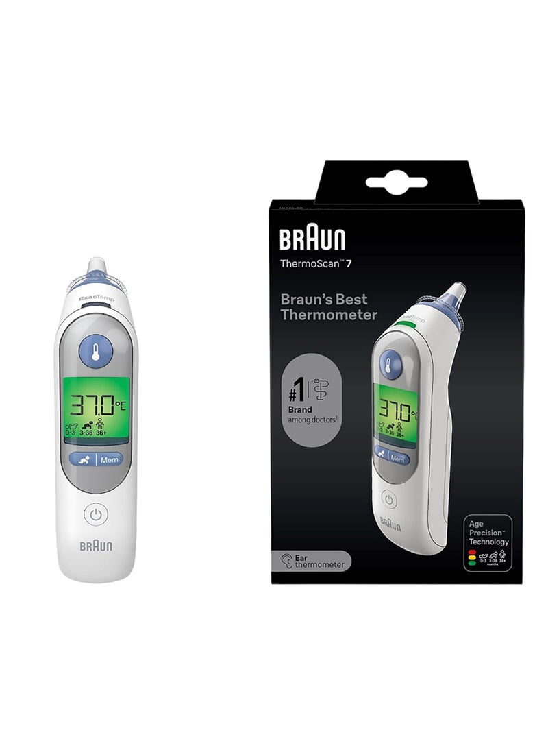 BRAUN Thermoscan 7 With Age Precision Multi Functional Ear Thermometer- Irt6520 - Image 1