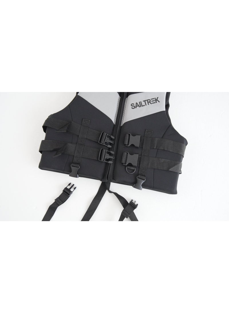 SAILTREK Swim Jacket - Neoprene Life Jacket, Buoyancy Aid Swim Vest with Adjustable Safety Strap for Snorkeling Swimming Kayaking, Water Sports Safety Adult Vest - Image 3