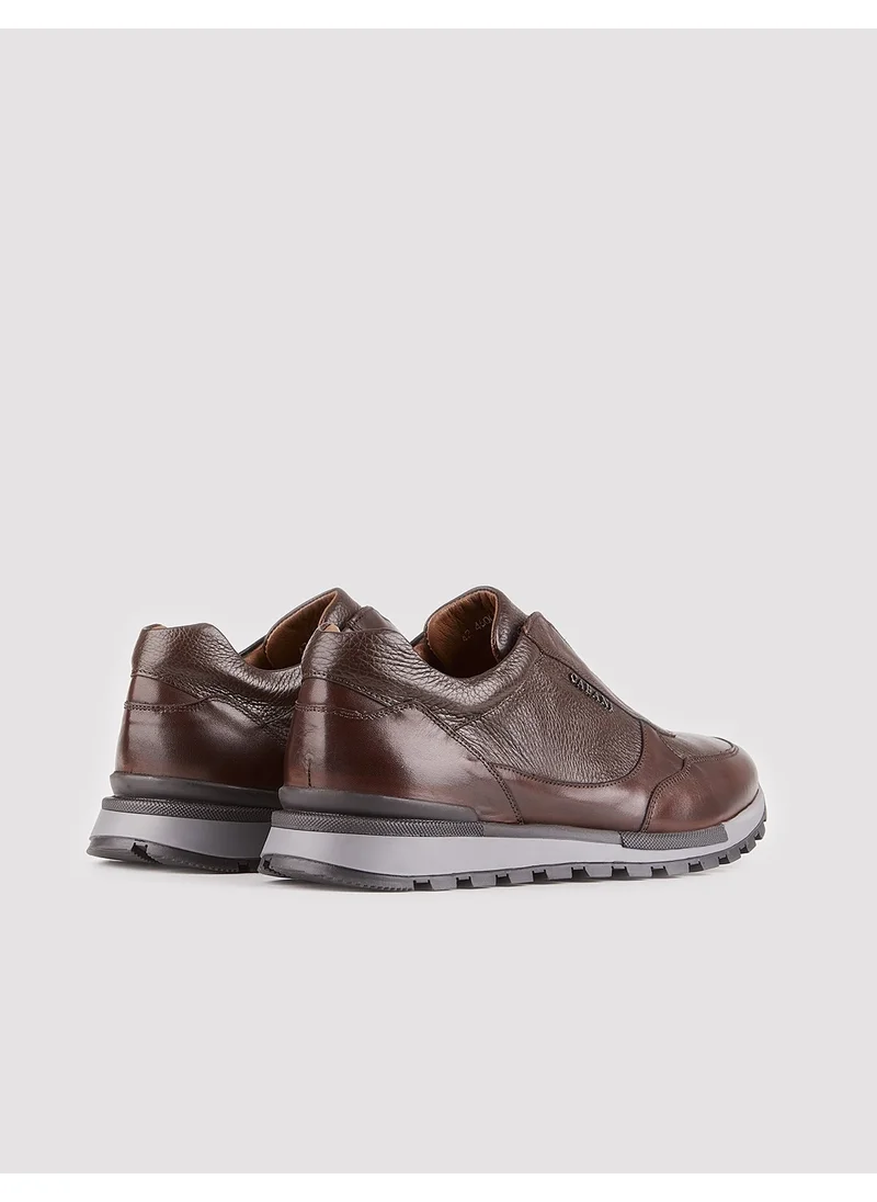 Cabani Leather Brown Men's Sports Shoes