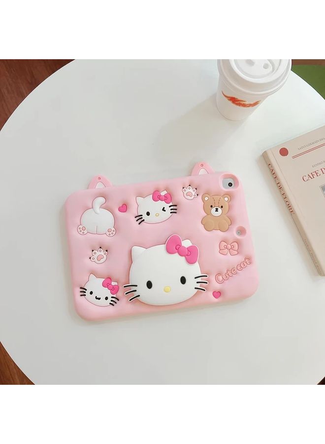 iPad 10th Generation 2022 10.9 Inch Silicone Case with Retractable Stand Cute Cartoon Design Anti Shock Protective Cover - Image 4