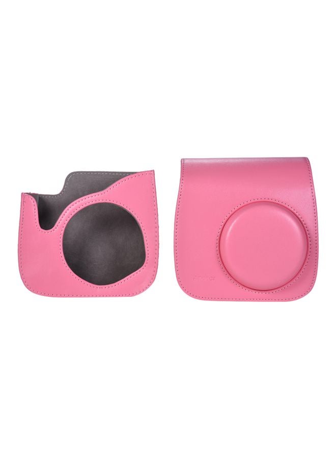 Protective Camera Case With Strap For Fujifilm Instax Mini 9/8/8+/8s Pink - Image 2