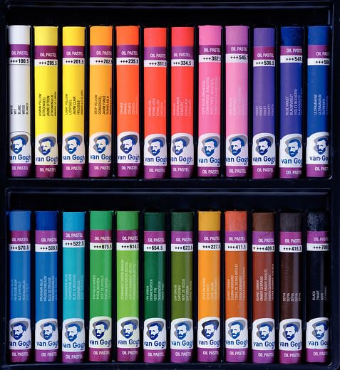 Van Gogh Oil Pastel, Round Full Stick, 24-Piece Set - Image 4