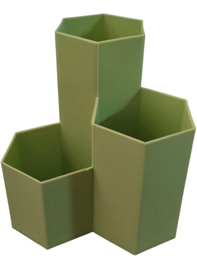 Spaceshoop Hexagon Desk Pencil Holder Stand For Office Table Stand  - Image 1