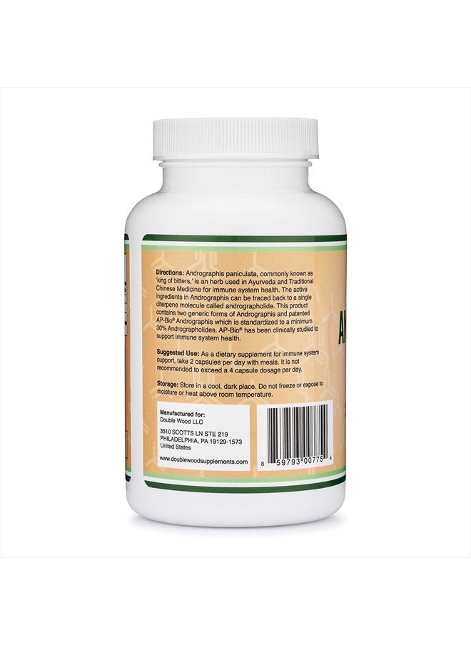 Double Wood Supplements - Andrographis with AP-Bio, 1,000mg - 120 Capsules - Image 1