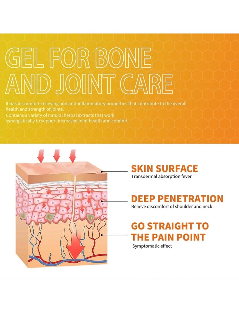 Sumifun 5 قطع مجموعة مرهم تخفيف آلام الغضروف كريم تخفيف آلام التهاب المفاصل كريم العناية بالركبة كريم سم النحل لعلاج المفاصل جل كريم سم النحل لتخفيف آلام المفاصل والعضلات 5x20غ - Image 5