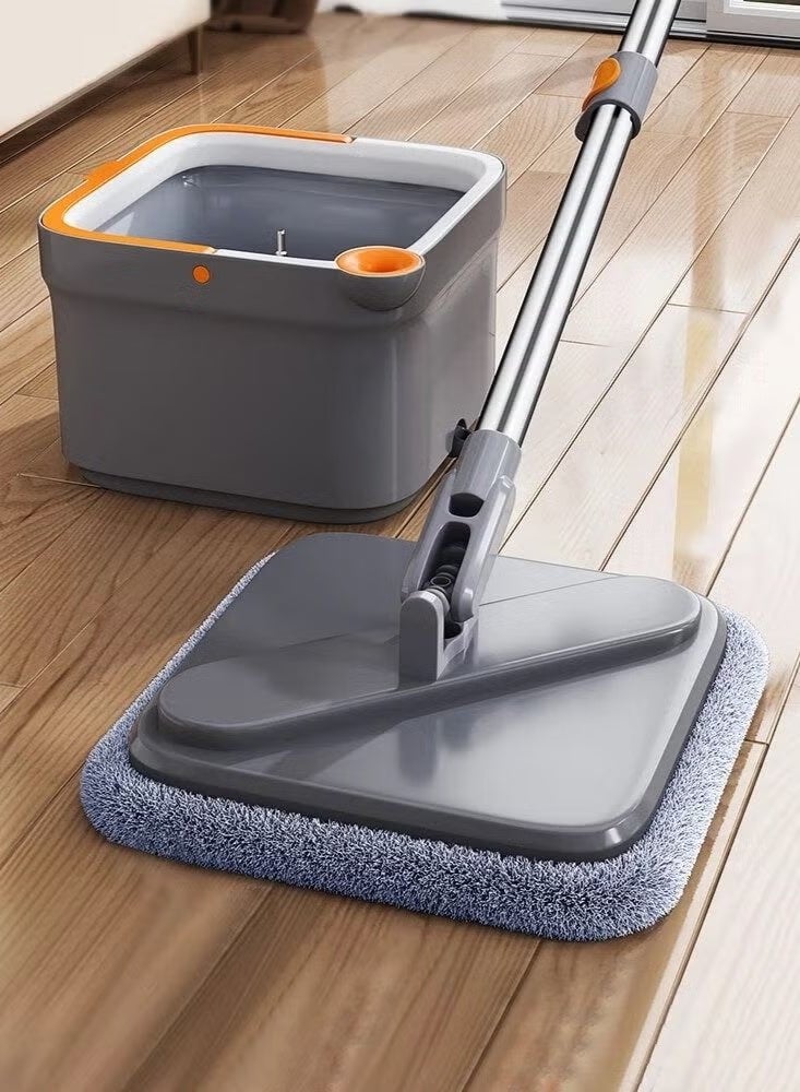 فوغماكس موب صمغ دوار و دلو موب حصيرة دقيقة بدون استخدام اليدين لتنشيف الأرضيات مع 2 وسادات - Image 5