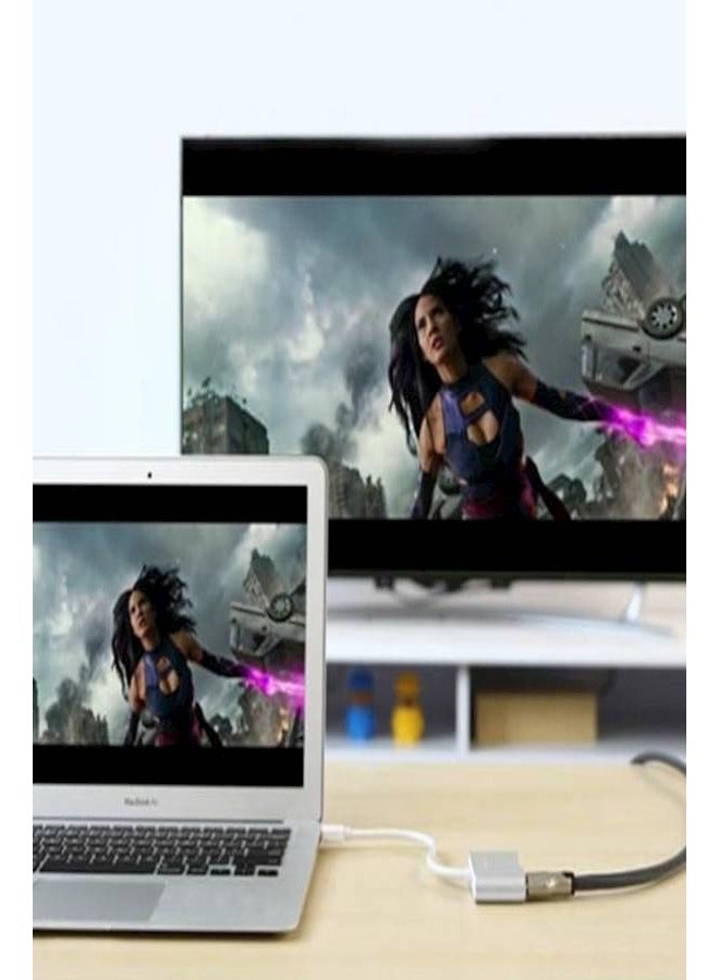 2-in-1 USB Type-C to HDMI/VGA Adapter for MacBook/Huawei - Dual Monitor 4K Converter with Heat-Resistant Design - Image 5