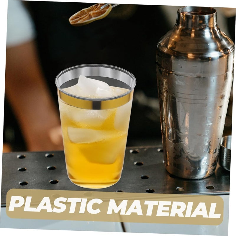 Classic design alternatives MAGICLULU 8pcs Gold Trimmed Plastic Cups for Parties Elegant Unbreakable Wine Glasses for Weddings Events and Home Use Design for Juice and Beverages Strong durable raw material Low dust buildup Light durable upgraded substance Rack sorted local inventory Cost saving user oriented build Simple practical structure Heat resistant Hanging space save Backup reserve local stock Light & heavy use compatible Easy transit optimized build Durability boosted processed material Anti topple design Regulated warehouse storage Desert area eligible deliver Safe approved storage space Bug proof seal Cost effective upgraded craftsmanship Hardness boosted processed substance Long term use design Big & small space compatible Liquid tight joint Multi-budget available picks Dense area priority deliver - Image 3