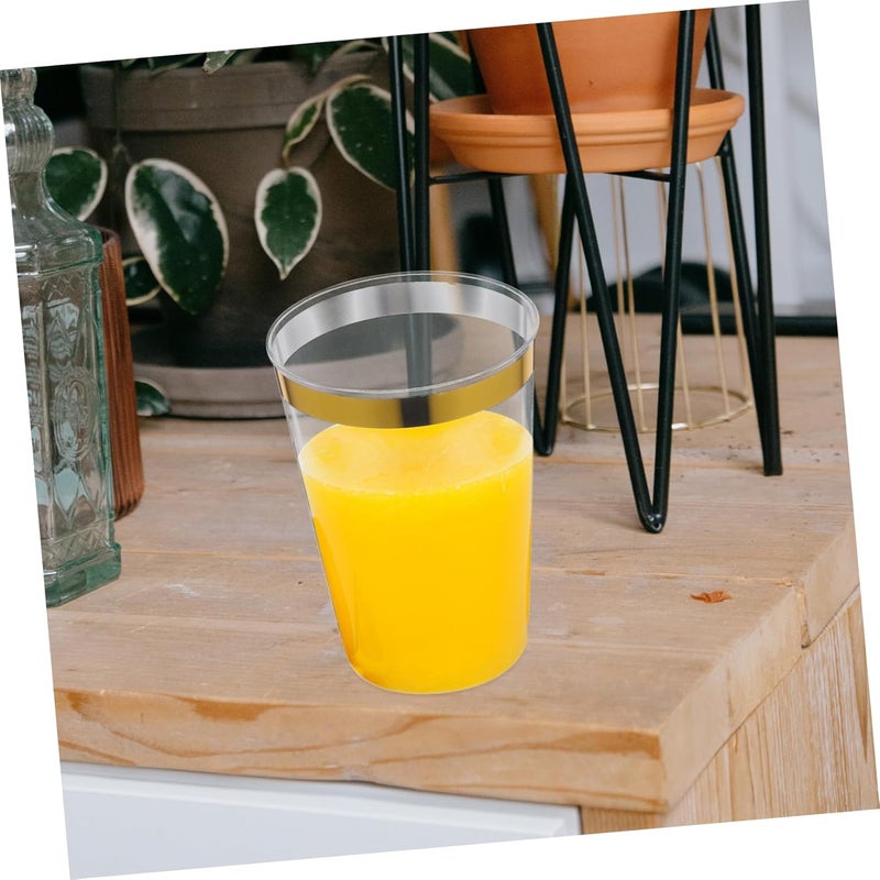 Classic design alternatives MAGICLULU 8pcs Gold Trimmed Plastic Cups for Parties Elegant Unbreakable Wine Glasses for Weddings Events and Home Use Design for Juice and Beverages Strong durable raw material Low dust buildup Light durable upgraded substance Rack sorted local inventory Cost saving user oriented build Simple practical structure Heat resistant Hanging space save Backup reserve local stock Light & heavy use compatible Easy transit optimized build Durability boosted processed material Anti topple design Regulated warehouse storage Desert area eligible deliver Safe approved storage space Bug proof seal Cost effective upgraded craftsmanship Hardness boosted processed substance Long term use design Big & small space compatible Liquid tight joint Multi-budget available picks Dense area priority deliver - Image 5