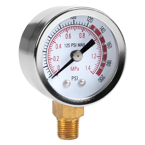 Performance Tool W10055 0-200 PSI Air Gauge for Air Tank Accessory - Image 1