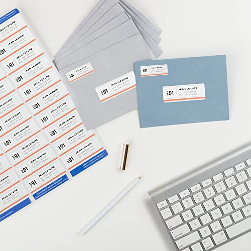Avery Easy Peel Printable Address Labels with Sure Feed, 1" x 2-5/8" Customizable Stickers, White, 3,000 Blank Mailing Labels, Great for Mailing, Shipping, and More (8460) - Image 2