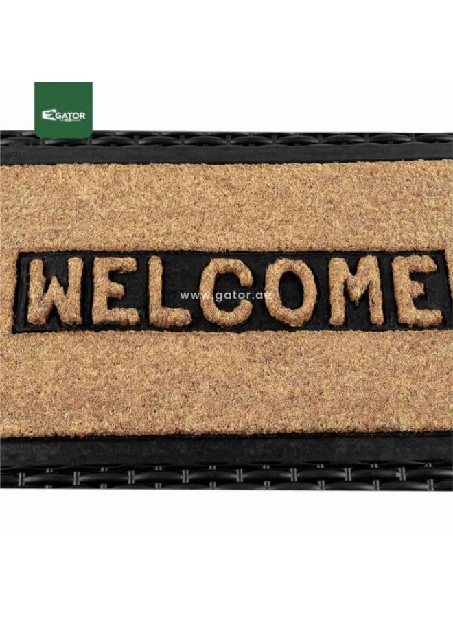 Gator Coconut Fiber Doormat with Rubber Edges - Image 2