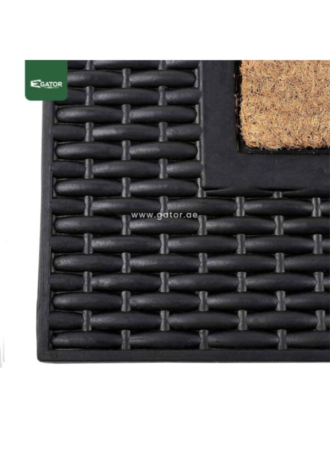 Gator Coconut Fiber Doormat with Rubber Edges - Image 3