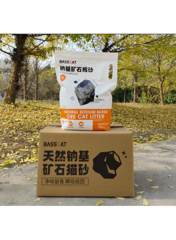 basscat Bentonite cat litter,Sodium mineral cat litter，4.5kg per bag,4 bags package.cat litter - Image 3