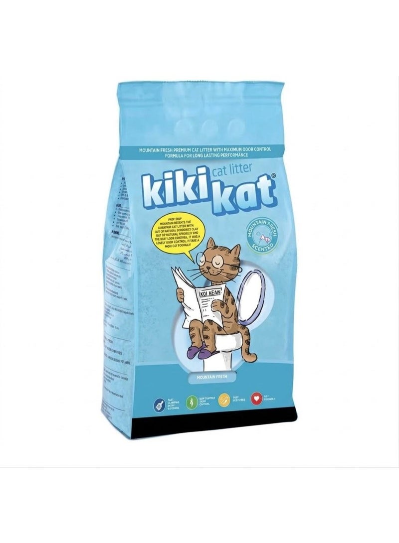 Kiki Kat Cat Litter, Mountain Fresh Scent, 10 L