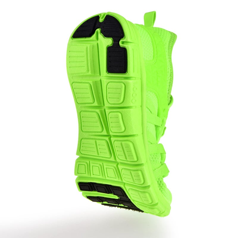 INZCOU Running Shoes Lightweight Tennis Shoes Non Slip Gym Workout Shoes Breathable Mesh Walking Sneakers Fluorescent Green 8women / 7men - Image 3