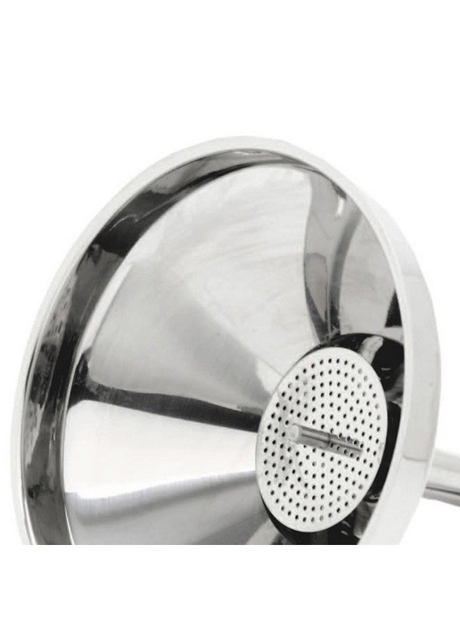 Norpro Norpro 5 1/2-Inch Stainless Steel Funnel with Detachable Strainer, 5.5in/14cm, as shown  - Image 2