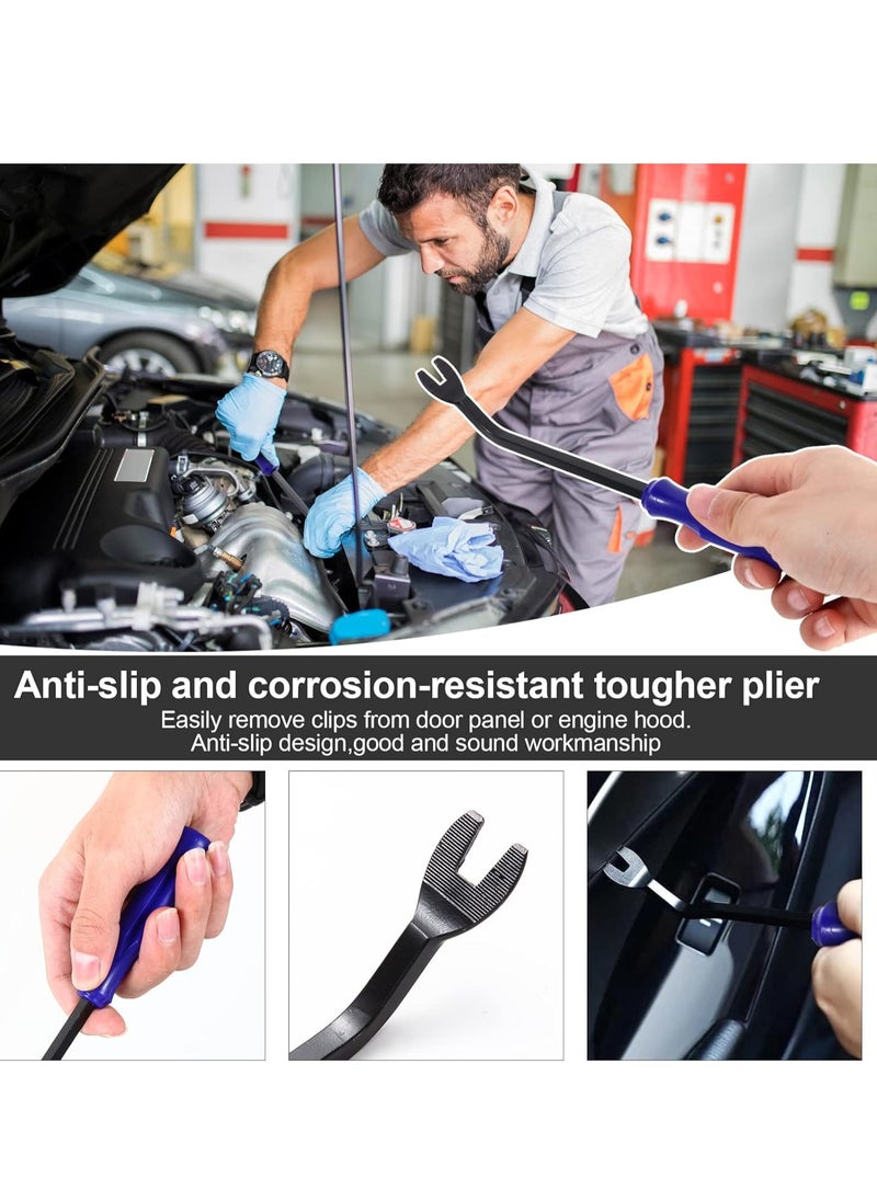 Generic - 5 pcs Auto Trim Removal Tool Kit, Auto Body Pry Set, Non Scratch Dash Trim Automotive Molding Removal, Handy Remover and Fastener for Vehicle Body Panel and Interior Door Panel - Image 1