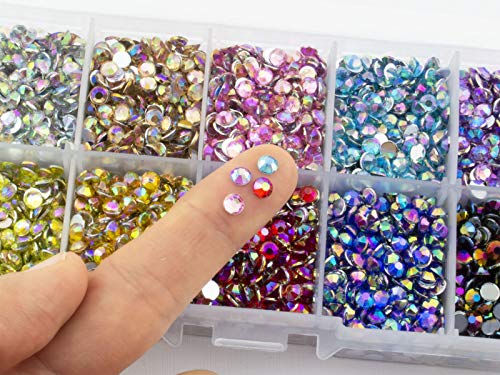 Summer-Ray.com Summer-Ray 4mm Assorted Color AB Rhinestones in Storage Box Large Quantity Set - Image 3