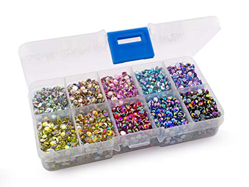 Summer-Ray.com Summer-Ray 4mm Assorted Color AB Rhinestones in Storage Box Large Quantity Set - Image 2