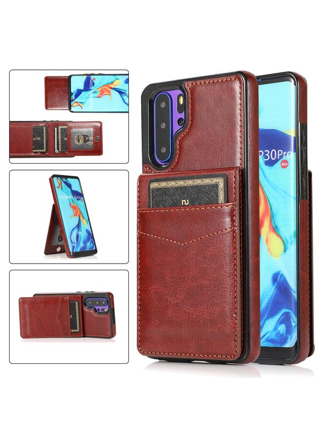 S-TOP Case For Huawei P30 Pro Solid Color PC + TPU Protective Case with Holder & Card Slots - Image 1