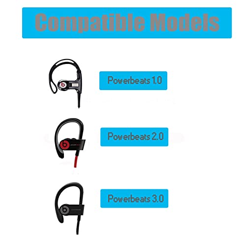 Sqrmekoko Replacement Silicone Eartips Earbuds Eargels Compatible with Beats by dr dre Powerbeats 3 Wireless Stereo Earphones (Yellow) - Image 2
