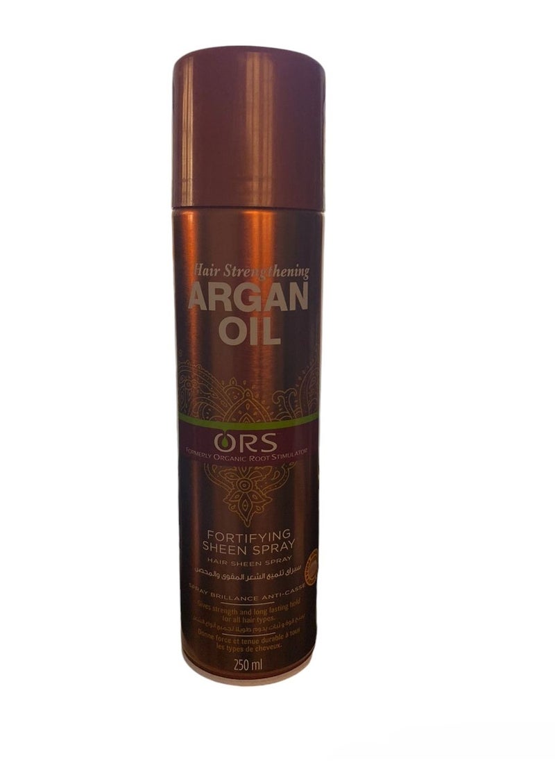 ORS - Hair Strengthening Argan Oil Fortifying & Sheen Spray 250ml - Image 1