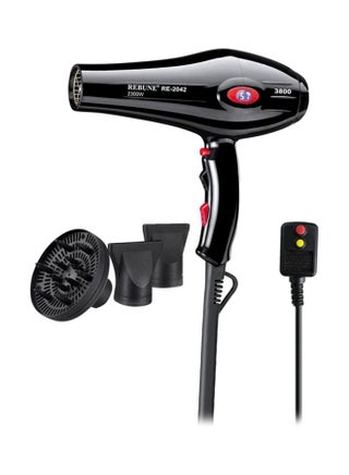 Electronic Hair Dryer RE-2042 Black 24cm
